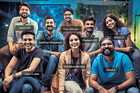 An AI-generated picture of the team