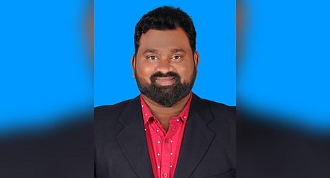 Dr S Selvam, assistant professor at VOC college, who got into the list of world's top 2 percent scientists. (Photo | Express)