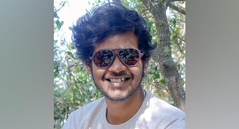 A pic of Palaniappan Ramesh, a student from Tiruchy. (Photo | Express)