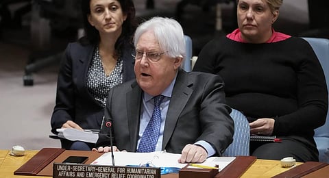 UN relief chief Martin Griffiths . (File Photo | AP)