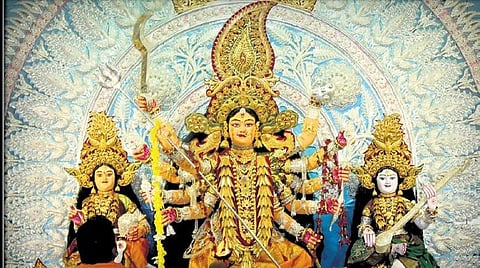 File photo of the deities’ idols at Choudhury Bazaar in Cuttack | EXPRESS