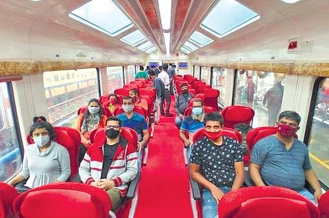 The train will have features like LED lights, rotatable seats and GPS-based information system to provide the passengers state-of-art infotainment system