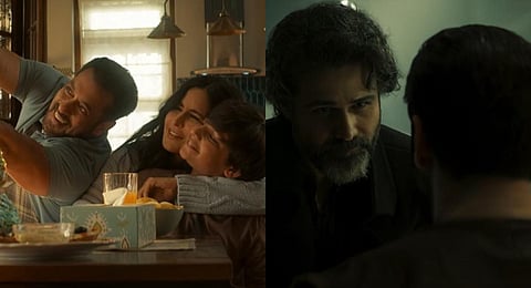 YouTube screengrab from the trailer of 'Tiger 3' starring Salman Khan, Katrina Kaif, and Emraan Hashmi.