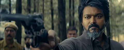 YouTube screengrab from the trailer of 'Leo' starring Thalapathy Vijay.