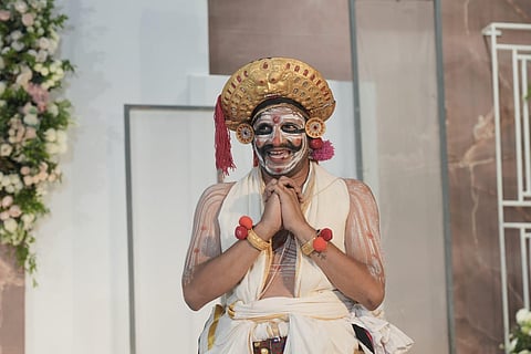 Pradeep Poolani performing at Chakyar Koothu