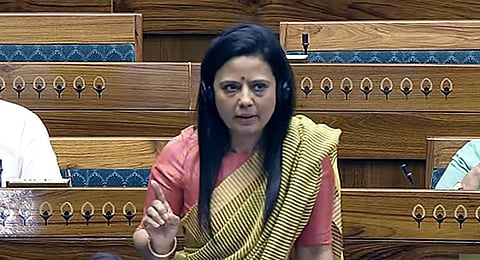 Trinamool Congress (TMC) MP Mahua Moitra (Photo | Sansad TV)