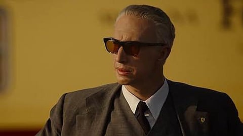 Adam Driver as Enzo Ferrari.