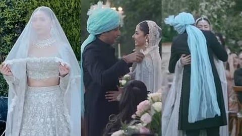 Mahira Khan and Salim Karim at their wedding (Videograbs)