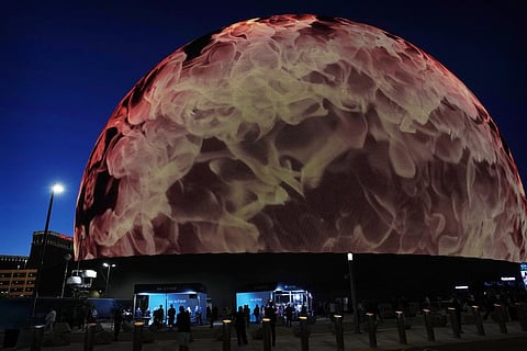 Members of the media wait for celebrities to arrive during the opening night of the Sphere, Friday, Sept. 29, 2023, in Las Vegas. (Photo |AP)