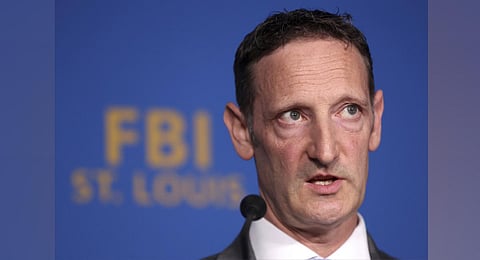 FBI Special Agent In Charge Jay Greenberg, right, speaks during a news conference Wednesday. (Photo | AP)