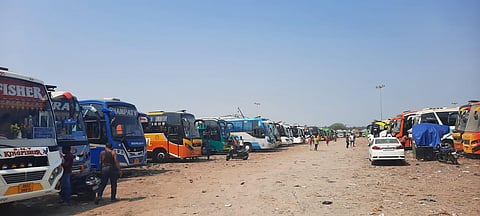 Private bus operators go on strike across Odisha.