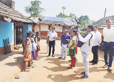 Health team visiting the remote Jantari village in Keonjhar’s Bansapal | Express