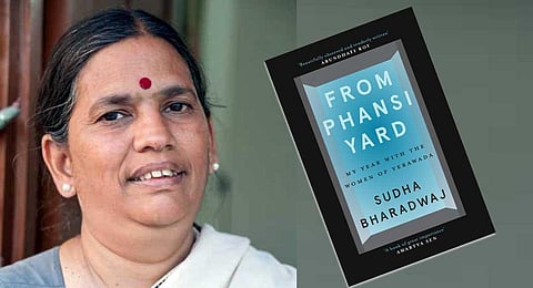 Activist-lawyer Sudha Bharadwaj and her new book.