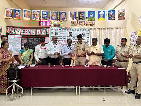 The training programme was launched at the District Prison alongside the dignitaries from NABARD. (Photo | Express)