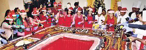 Amidst the excitement of the cake mixing event, the day commenced with yet another significant affair — International Chefs Day. (Photo | Ashwin Prasath)