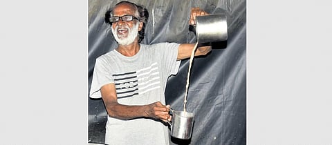 Sudhakara Prabhu runs a tea shop on Pattalam Road, Fort Kochi.