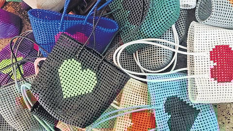 The white, green, pink, and blue koodais with heart shapes on them are a testimony to their creativity and dedication.