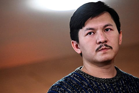 French-Afghan journalist Mortaza Behboudi attends a press conference at the Reporters Without Borders office in Paris. (Photo | AP)