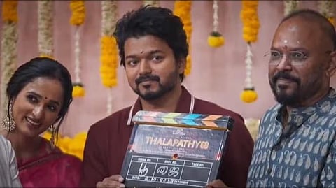 A still from the pooja video of 'Thalapathy 68'