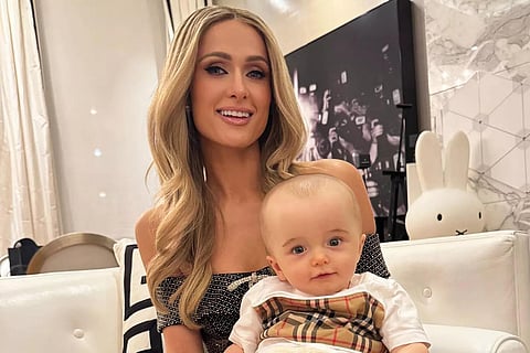 Paris Hilton with her son (Instagram)