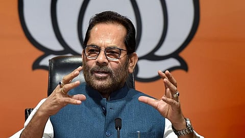 Senior BJP leader Mukhtar Abbas Naqvi