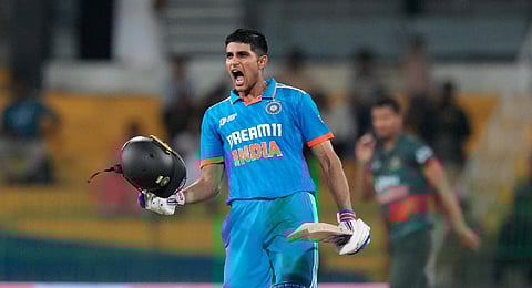 Indian batter Shubman Gill. (File photo | PTI)