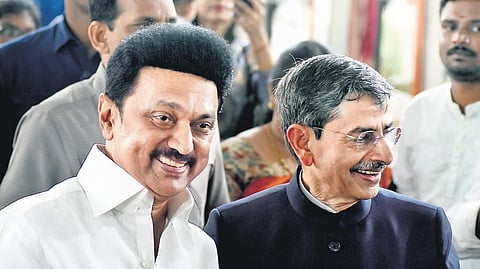 TN Chief Minister MK Stalin and Governor RN Ravi.