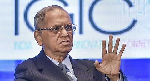 FILE - An image of Infosys founder N R Narayana Murthy, used for representational purposes only. (Photo | PTI)