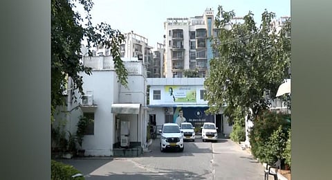 ED raids at Rajasthan Cong Chief's residence in connection with paper leak case. (Photo | ANI)