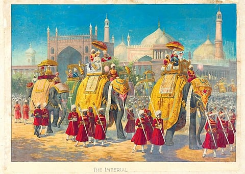 Panorama of Coronation Durbar.