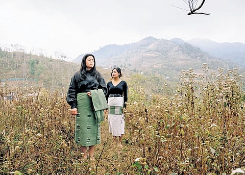 The traditional Naga mekhala or wrap skirt a trendy spin