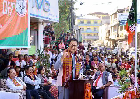 Union minister Kiren Rijiju, who is also the BJP's Mizoram in-charge. (Photo | EPS)