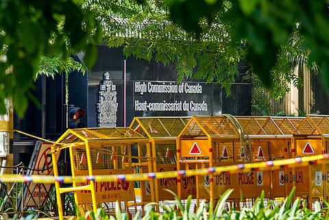 FILE - The High Commission of Canada in India, at Shantipath in New Delhi, Thursday, Sept. 21,2023. (Photo | PTI)