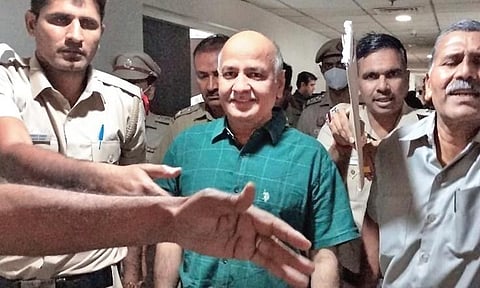 Manish Sisodia at Rouse Avenue court following his arrest by the CBI.(File Photo)