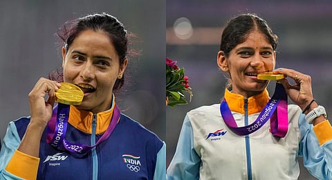 Annu Rani and Parul Chaudhary. (Photo | PTI)