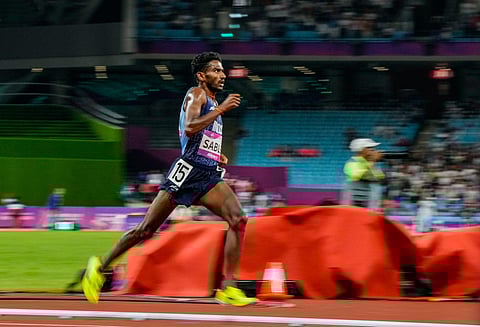Olympian and national record holder Sable was expecting a top-5 finish in his favourite event but suffered an injury following a nasty fall quite early in the race.