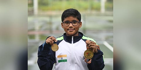 Niesha Enja, tennis player from Telangana  (Photo | Vinay Madapu)