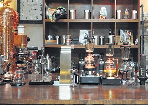 The café inside the Coffee Museum