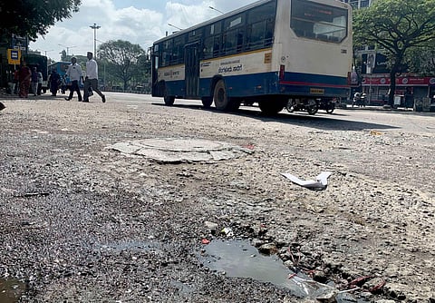BBMP engineers should work to quickly repair potholes, and take action to ensure there are no accidents due to potholes. (File photo)