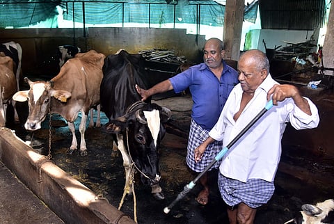 Kanan (L) and his father