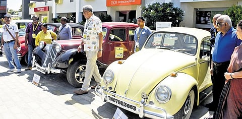 The vintage cars are set to start their journey to Chennai and Bengaluru on  October 9 | S Senbagapandiyan