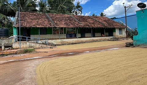 The sixty-two-year-old Government primary school building in Nachilipatty village of Thenpuranadu panchayat needs a new building as the existing one is faulty/Express