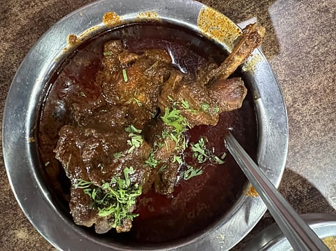 Gavrani chicken at Shankar Saoji (Photo | Sandip Ghose)