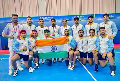 Indian men's kabaddi team. (Photo | Twitter)