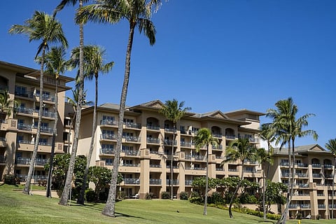 The Ritz-Carlton, Kapalua, is viewed Tuesday, Oct. 3, 2023, in Lahaina, Hawaii. The resort will re-open Sunday, Oct. 8, 2023, as the first phase for tourism returning to West Maui. (Photo | AP)