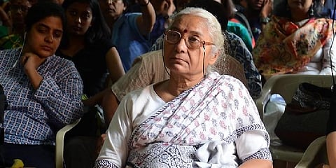 FILE - Social activist Medha Patkar at a seminar in Bengaluru, October, 2022. (Photo | Express)