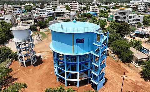 Thousands of water consumers living outside GHMC) and within Outer Ring Road (ORR) limits are going to get adequate drinking water thanks to the completion of ORR Phase-II project. (Photo | Express)