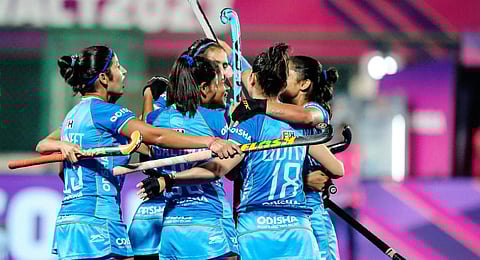Indian women's hockey team. (Photo | PTI)