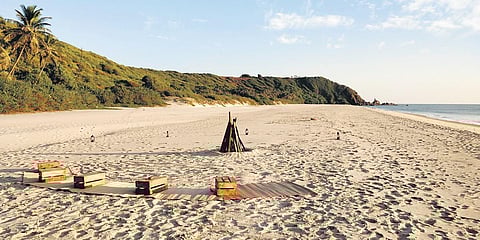 The beach at Sindhudurg in Maharashtra.
