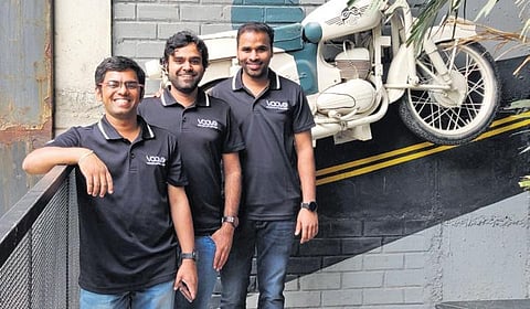 Paresh Masade, Yasaswy Peesapati and Jaipal Reddy Kadari (Lto R), the core team  of Vaave, a Software-as-a-Service (SaaS) platform